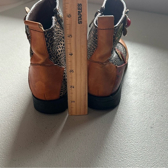 Socofy ankle leather women’s boots - Picture 6 of 9